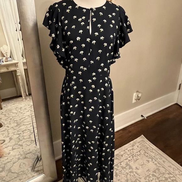 Kate Spade Daisy Toss Flutter Sleeve Dress - Picture 3 of 6